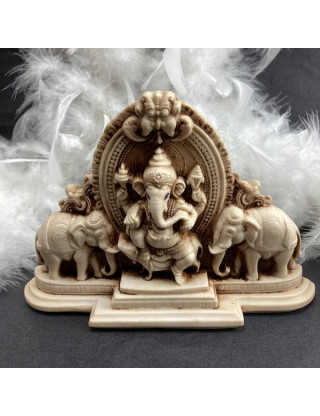 Statue Ganesh 3 Eléphants