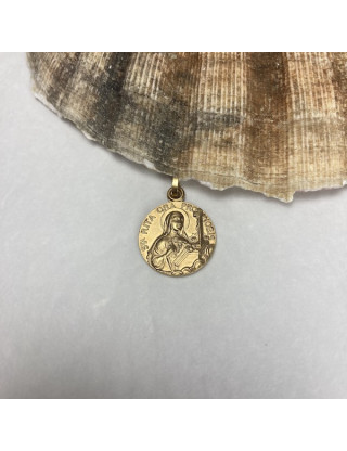Médaille Sainte Rita Doré